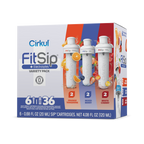 Zero-Calorie FitSip 6-Pack Variety Pack HE3H - Sugar-Free Fruit Flavor Cartridge Refill - Default Title