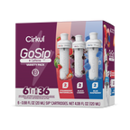Sugar-Free GoSip 6-Pack Variety Pack CB6Q - Electrolyte Hydration Enhanced Taste Cartridges - Default Title