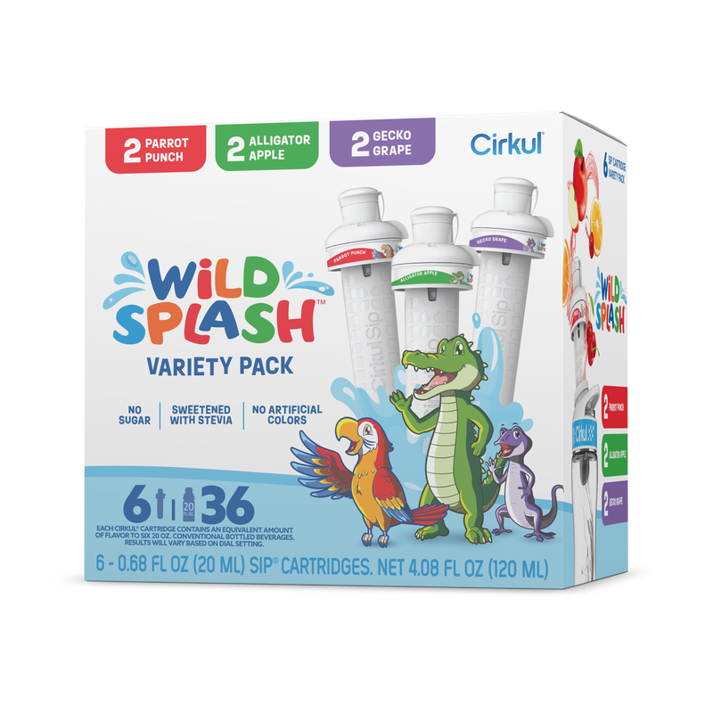 Sugar-Free Wild Splash 6-Pack Variety Pack 2TB7 - Sugar-Free Fruit Flavor Cartridge Refill - Default Title