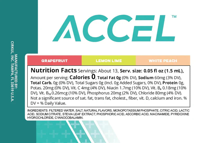 Refreshing Electrolyte Accel 6-Pack Variety Pack IZ9I - Sugar-Free Fruit Flavor Cartridge Refill Detail