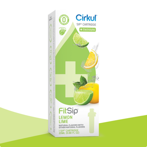 Natural Fruit Flavored FitSip Lemon Lime (Stevia) PO5V - Electrolyte Hydration Enhanced Taste Cartridges - Default Title