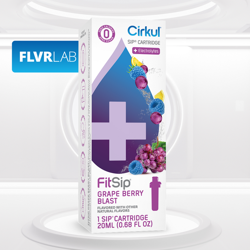 Natural Fruit Flavored FitSip Grape Berry Blast DPFR - Sugar-Free Fruit Flavor Cartridge Refill - Default Title