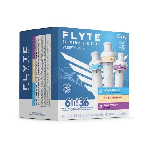 Sugar-Free Flyte 6-Pack Variety Pack MMZB - Sugar-Free Fruit Flavor Cartridge Refill Detail