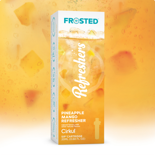 Natural Fruit Flavored Frosted Pineapple Mango Refresher DCGF - Electrolyte Hydration Enhanced Taste Cartridges - Default Title