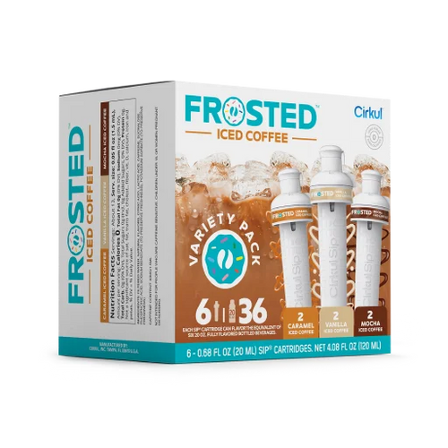 Natural Fruit Flavored Frosted Iced Coffee 6-Pack Variety Pack RAJT - Vitamin-Infused Natural Refreshing Flavor Core Detail