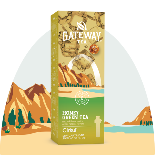 Zero-Calorie Gateway Honey Green Tea D1OV - Zero-Calorie Multi-Flavor Sip Pods for Water Bottle - Default Title