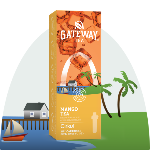 Zero-Calorie Gateway Mango Tea AQB7 - Vitamin-Infused Natural Refreshing Flavor Core - Default Title
