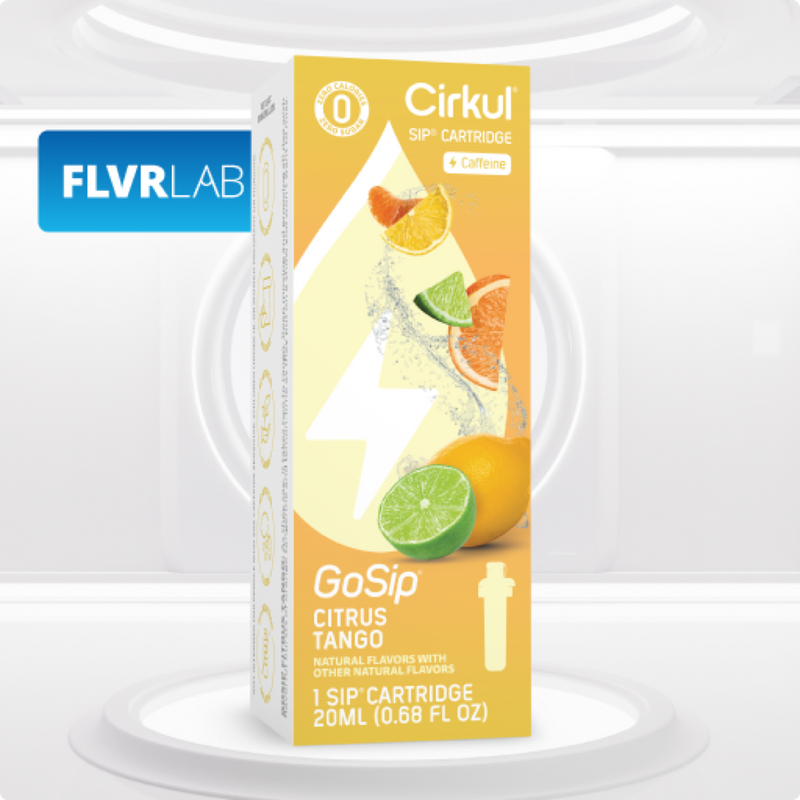 Natural Fruit Flavored GoSip Citrus Tango NOZA - Vitamin-Infused Natural Refreshing Flavor Core Detail