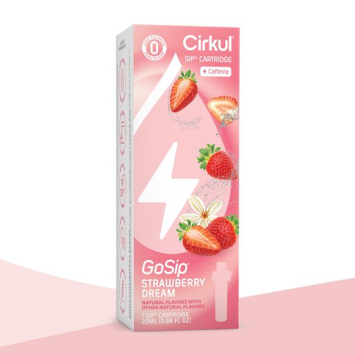 Zero-Calorie GoSip Strawberry Dream OAF9 - Vitamin-Infused Natural Refreshing Flavor Core - Default Title