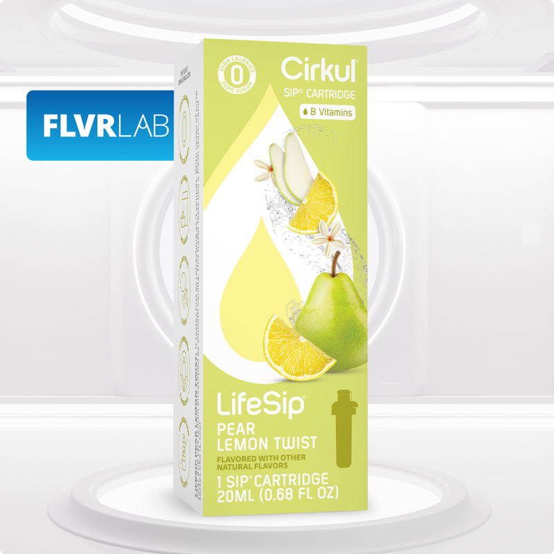 Refreshing Electrolyte LifeSip Pear Lemon Twist L82Z - Zero-Calorie Multi-Flavor Sip Pods for Water Bottle - Default Title