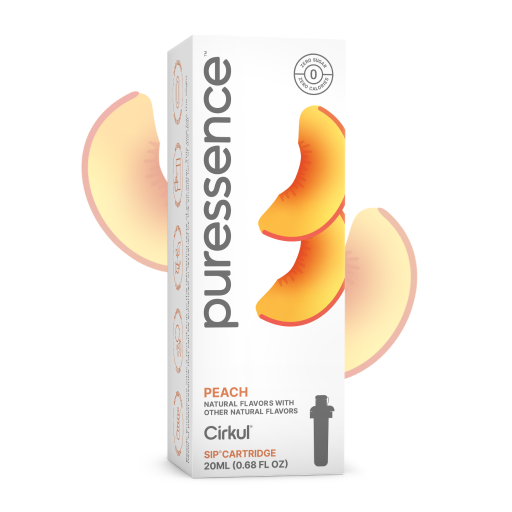 Refreshing Electrolyte Puressence Peach (Unsweetened) 2E7U - Electrolyte Hydration Enhanced Taste Cartridges - Default Title